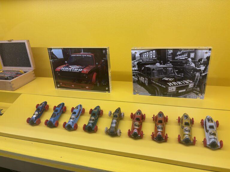 HARIBO AMG GT3 racing car collaboration display