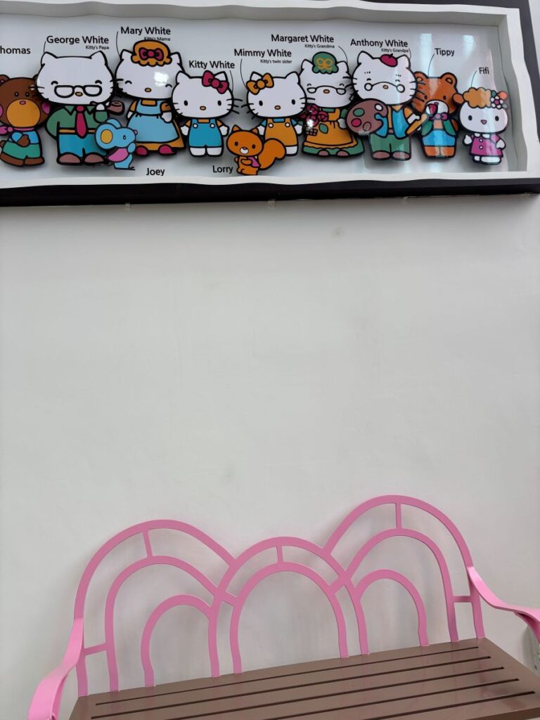 Kitty White family exhibit at Hello Kitty Island