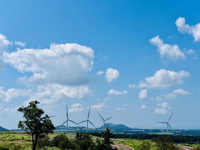 sky windmill in jeju